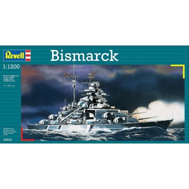 KIT PARA MONTAR REVELL NAVIO DE GUERRA ALEMÃO BISMARCK 1/1200 31 PEÇAS REV 05802